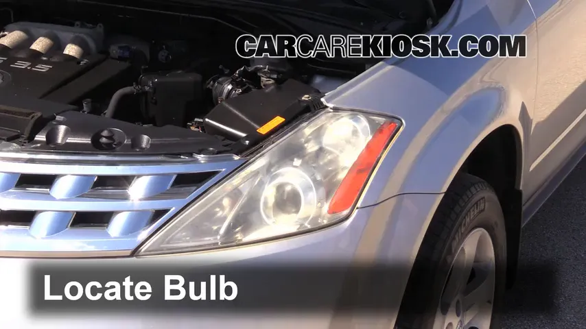 2003 Nissan Murano SE 3.5L V6 Lights Turn Signal - Front (replace bulb)